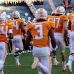 Tennessee players run through T