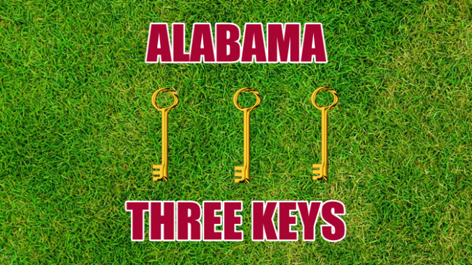 Alabama football Three-keys