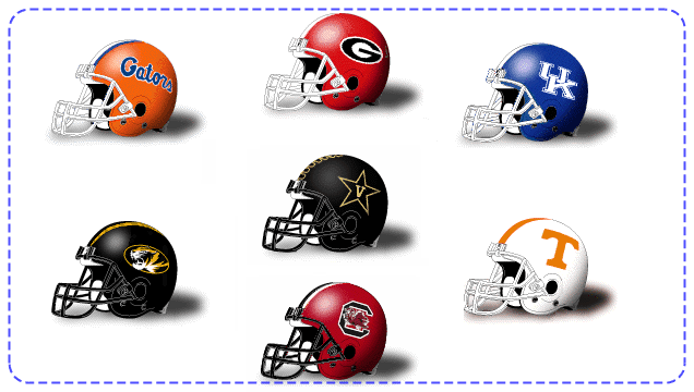 SEC-East-Football-Helmets