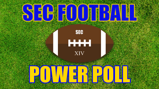 SEC Football Power Poll