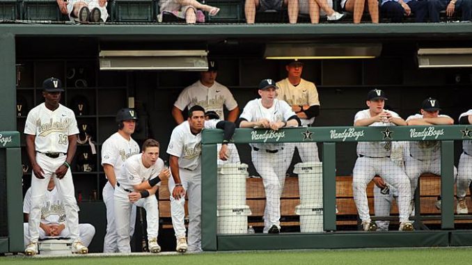 Vanderbilt baseball dugout