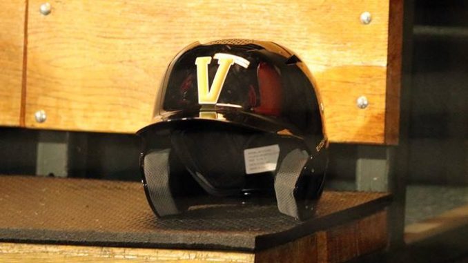 Vanderbilt baseball helmet