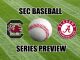 Alabama-South Carolina baseball series preview