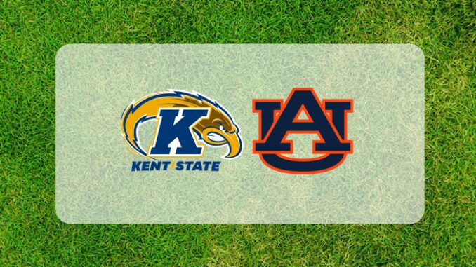 Auburn and Kent State logos