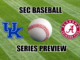 Kentucky-Alabama SEC baseball series preview